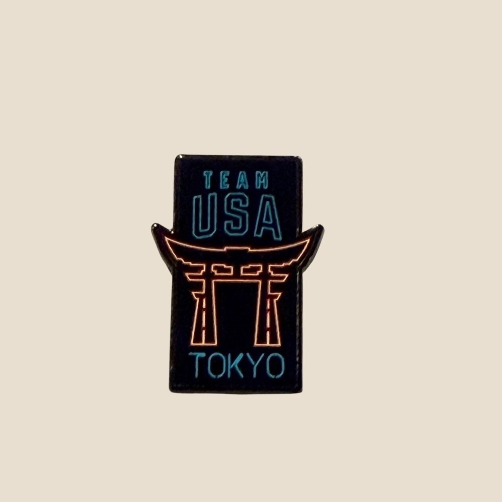 Team USA Tokyo 2020 Summer Olympics Torii Gate Neon Enamel Lapel Pin Honav